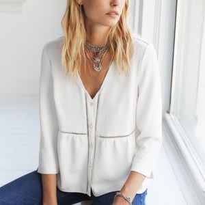 Lovely white sezane blouse